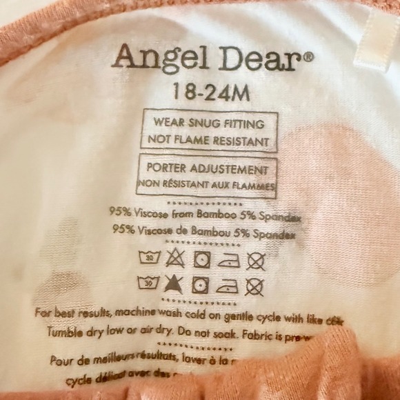 Angel Dear Toddler Pajamas Lot 3 One-Piece Sleepers 18–24M Bamboo Blend - Picture 8 of 8